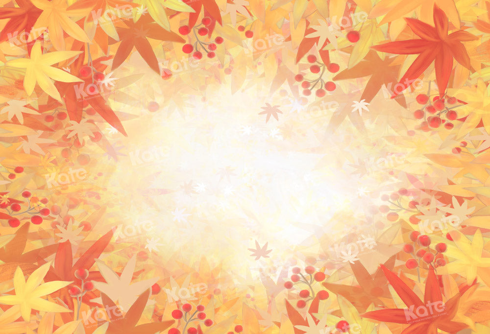 Kate Autumn Maple Leaf Backdrop Designed by GQ