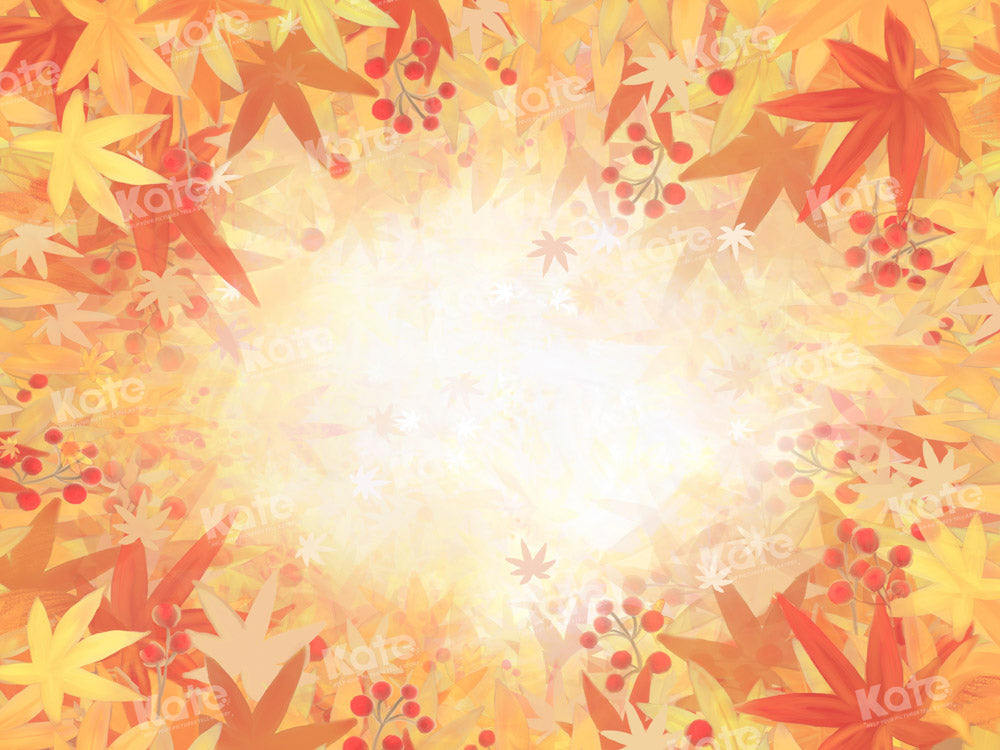 Kate Autumn Maple Leaf Backdrop Designed by GQ