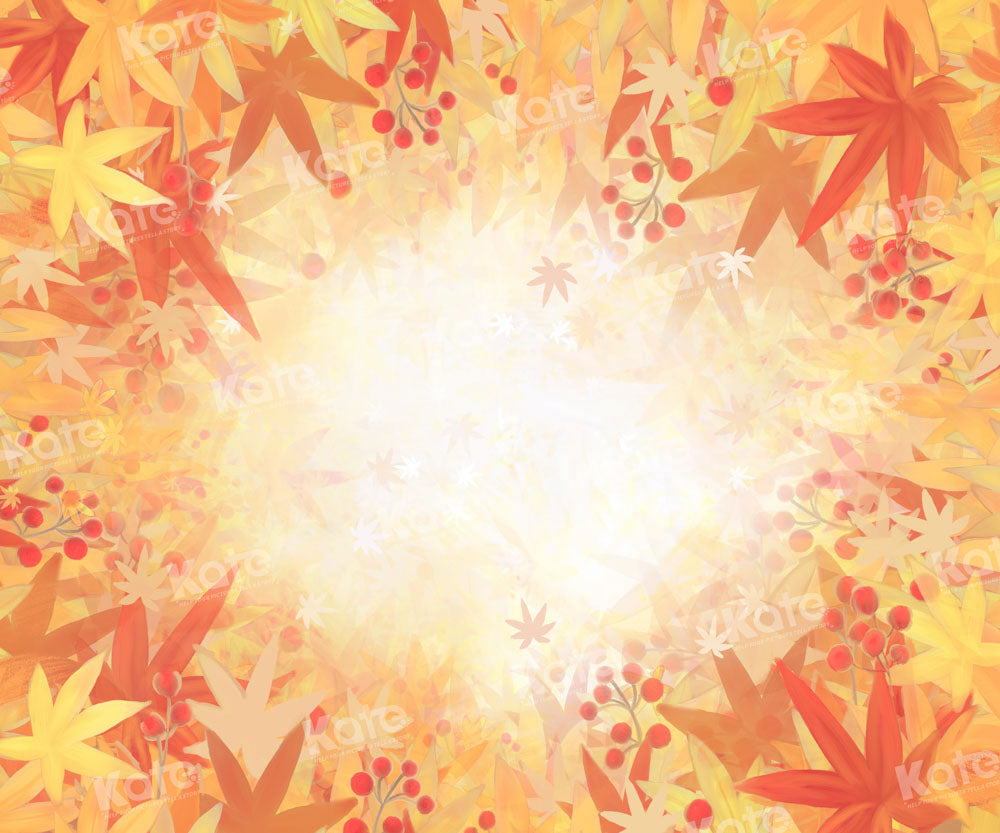 Kate Autumn Maple Leaf Backdrop Designed by GQ