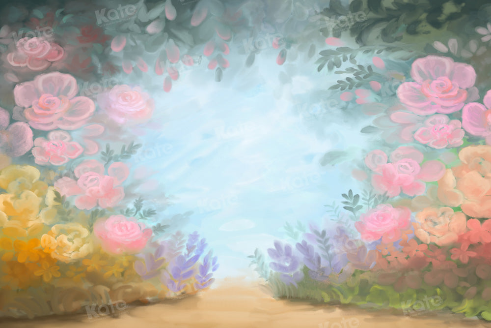 Kate Flower Spring Trail Backdrop Designed by GQ - Kate Backdrop AU