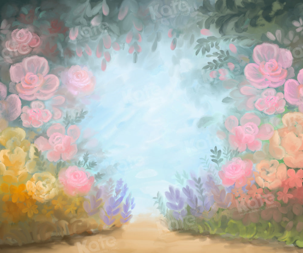 Kate Flower Spring Trail Backdrop Designed by GQ - Kate Backdrop AU