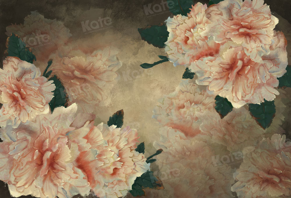Kate Retro Big Flower Portrait Backdrop Designed by GQ - Kate Backdrop AU