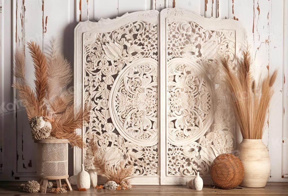 Kate Boho Backdrop Sunshine Carved Screen Designed by Chain Photography