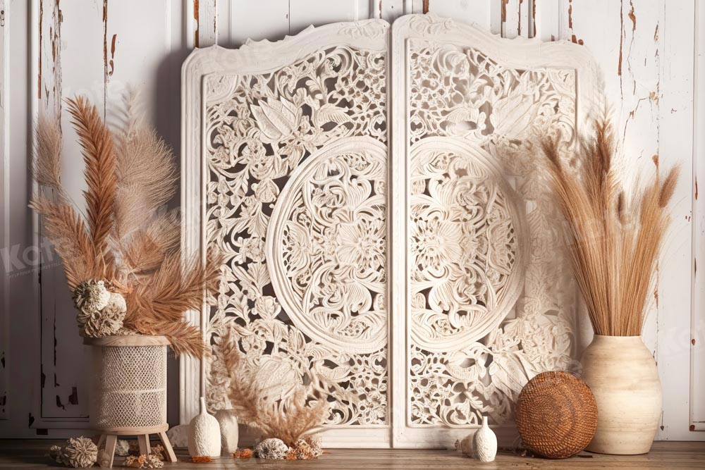 Kate Boho Backdrop Sunshine Carved Screen Designed by Chain Photography