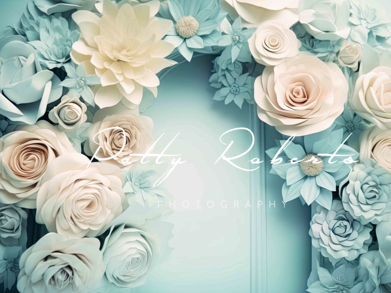 Kate Cotton Candy Painterly Flowers Backdrop Designed by Patty Robertss - Kate Backdrop AU