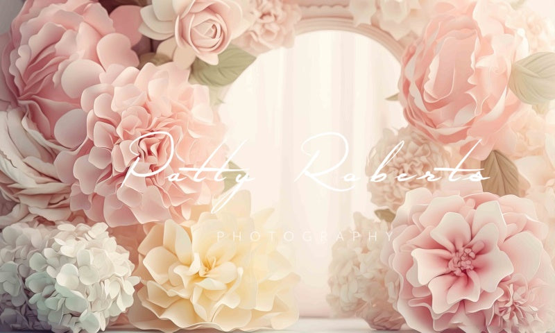 Kate  Floral Fantasy Backdrop Light Pink Wedding Party Designed by Patty Robertss - Kate Backdrop AU