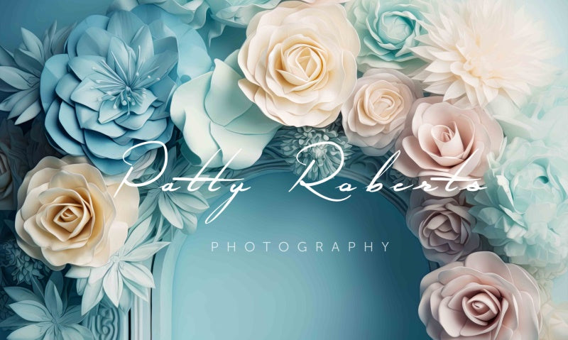 Kate Pastel Petals Painterly Style Backdrop Designed by Patty Robertss - Kate Backdrop AU