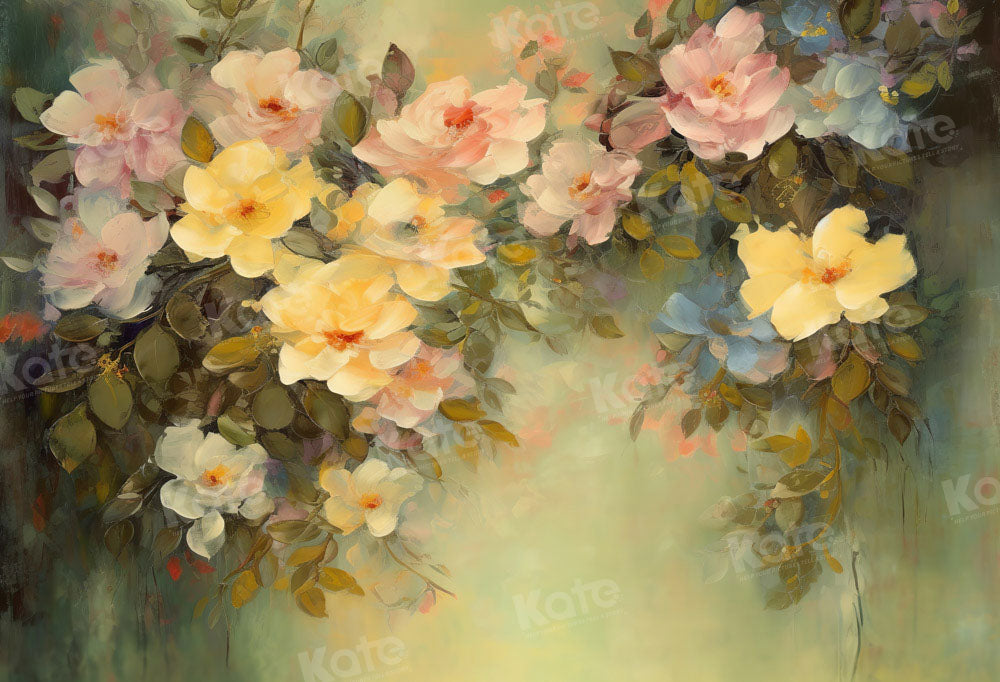 Kate Spring Flower Backdrop Yellow Green Series Designed by GQ - Kate Backdrop AU