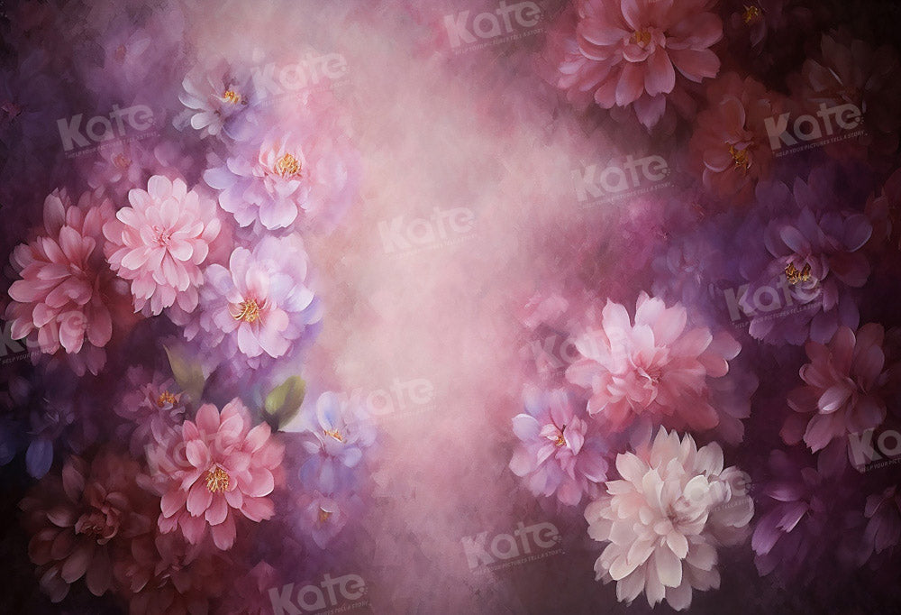 Kate Purple Flower Spring Backdrop Fine Art Designed by GQ