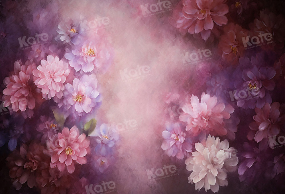 Kate Purple Flower Spring Backdrop Fine Art Designed by GQ - Kate Backdrop AU