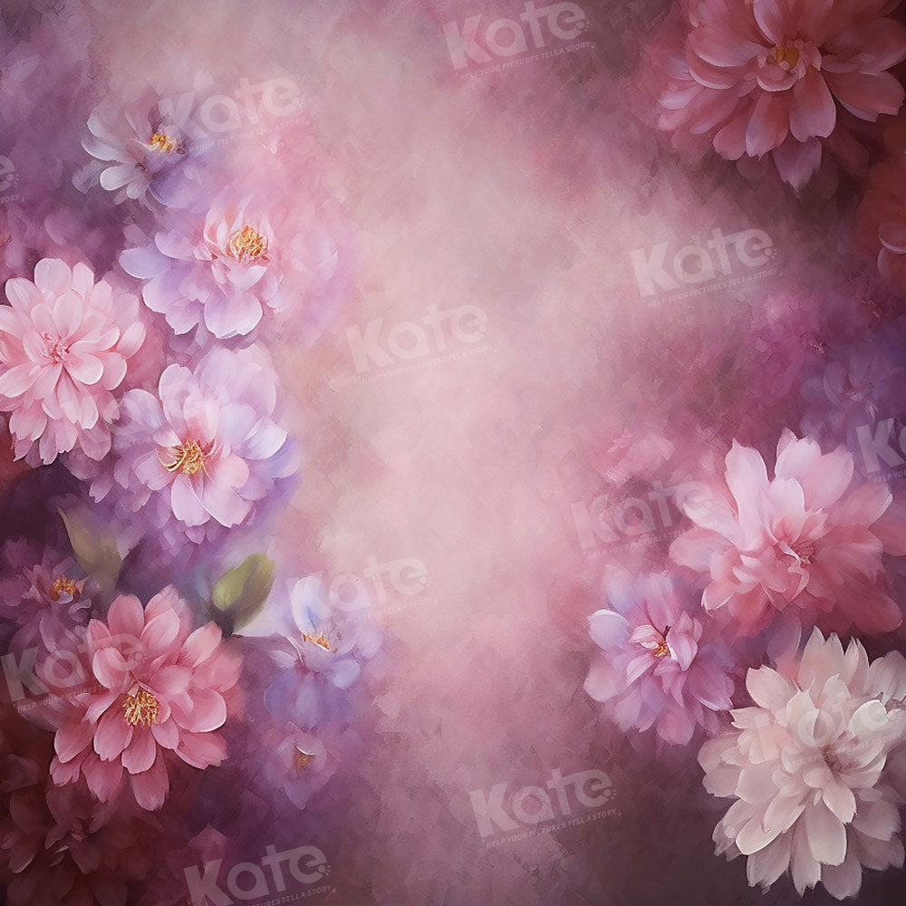Kate Purple Flower Spring Backdrop Fine Art Designed by GQ