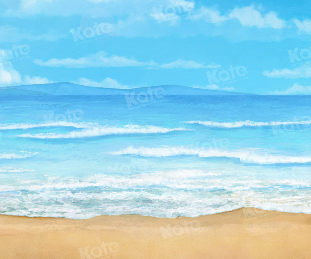 Kate Blue Sea Backdrop Designed by Chain Photography - Kate Backdrop AU