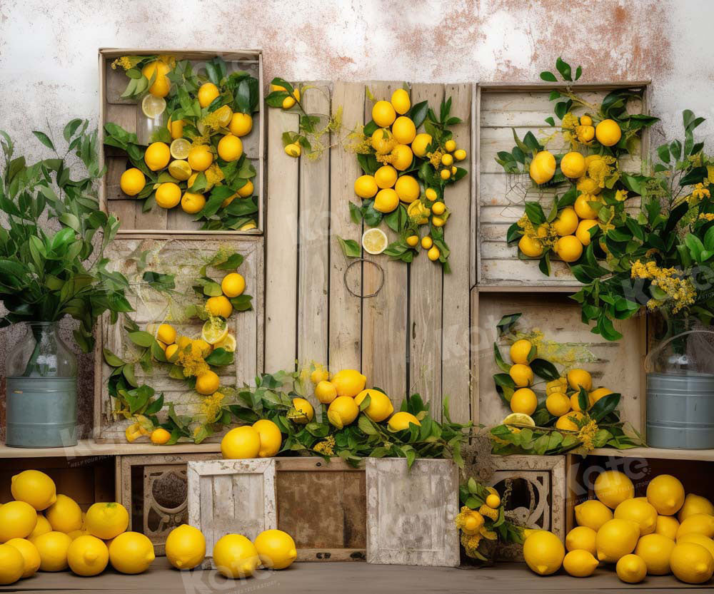 Kate Summer Lemon Backdrop Designed by Chain Photography