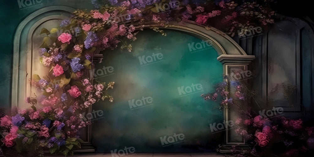 Kate Abstract Arched Flower Door Backdrop for Photography