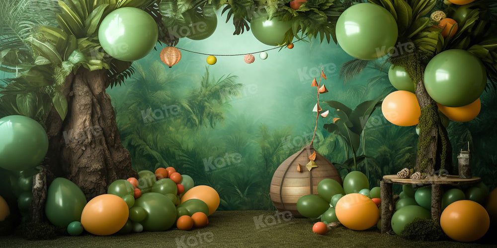 Kate Forest Balloon Party Backdrop for Photography - Kate Backdrop AU