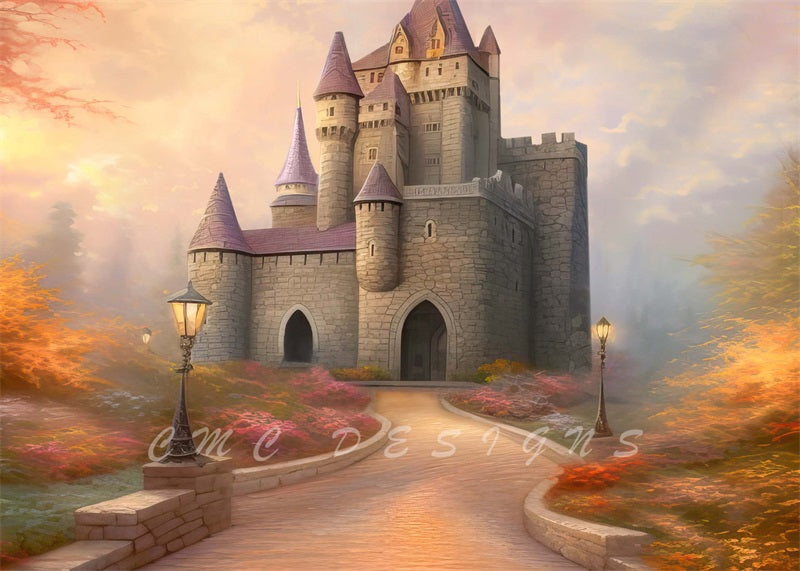 Kate Magical Fall Castle Backdrop Designed by Candice Compton