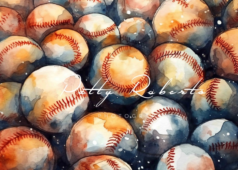 Kate Baseball-Inspired Backdrop Designed by Patty Robertss - Kate Backdrop AU