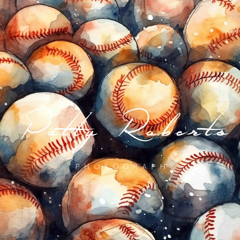 Kate Baseball-Inspired Backdrop Designed by Patty Robertss - Kate Backdrop AU