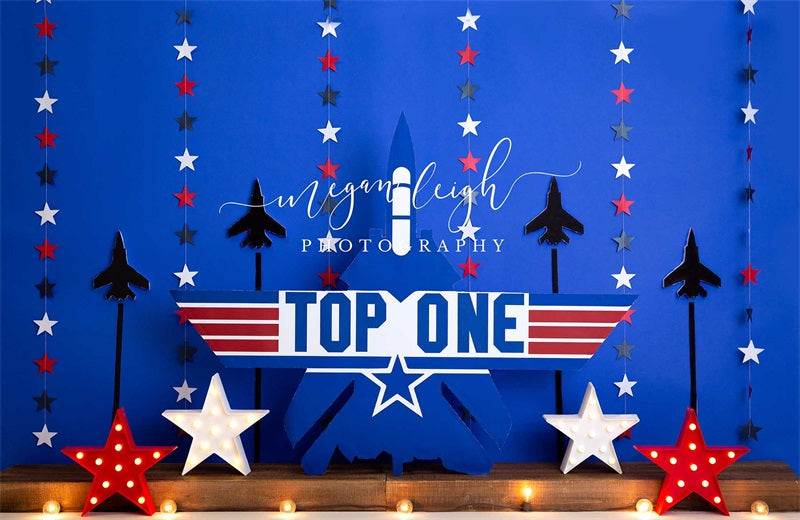 Kate Top One Airplane Rocket Backdrop Cake Smash Designed by Megan Leigh Photography