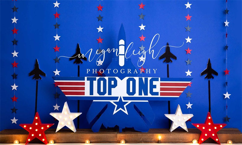 Kate Top One Airplane Rocket Backdrop Cake Smash Designed by Megan Leigh Photography