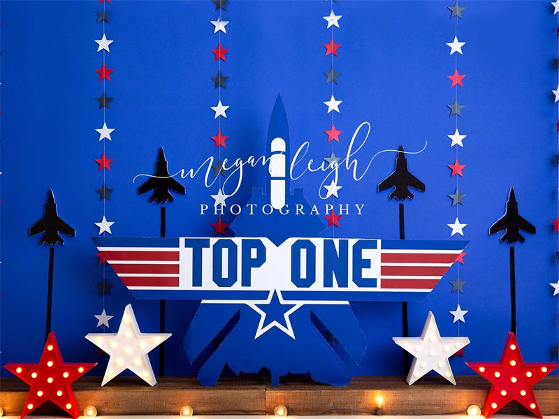 Kate Top One Airplane Rocket Backdrop Cake Smash Designed by Megan Leigh Photography - Kate Backdrop AU