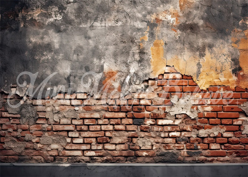 Kate Dilapidated Brick Wall Backdrop Designed by Mini MakeBelieve - Kate Backdrop AU