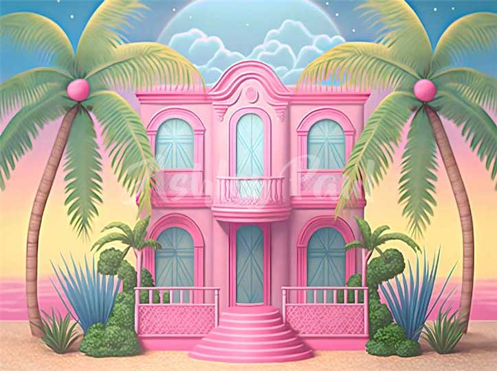 Kate Dolly Summer Beach House Backdrop Designed by Ashley Paul