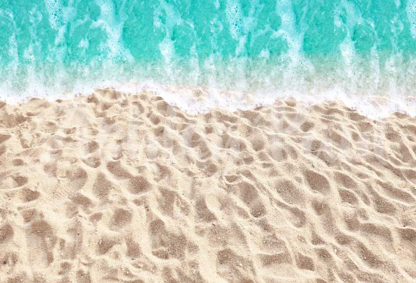 Kate Sandy Beach Water Backdrop Designed by Ashley Paul - Kate Backdrop AU