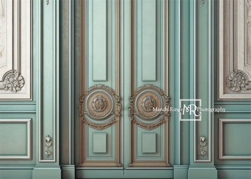Kate Vintage Teal Wall Backdrop Designed by Mandy Ringe Photography - Kate Backdrop AU