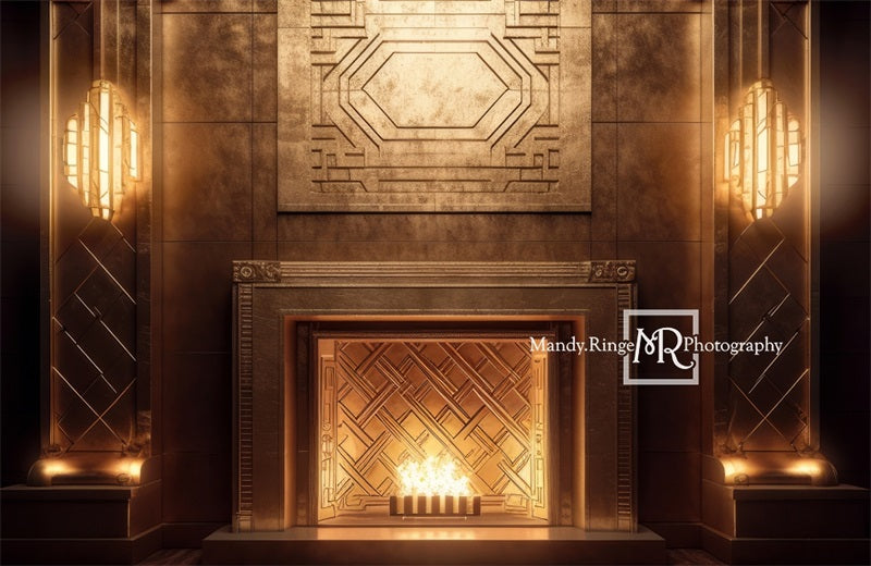 Kate Elegant Art Deco Fireplace Backdrop Designed by Mandy Ringe Photography - Kate Backdrop AU