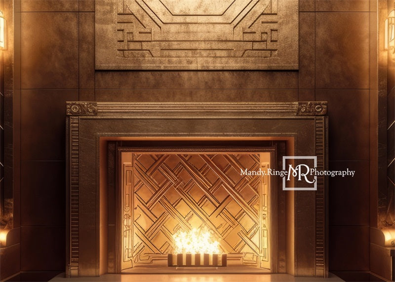 Kate Elegant Art Deco Fireplace Backdrop Designed by Mandy Ringe Photography - Kate Backdrop AU
