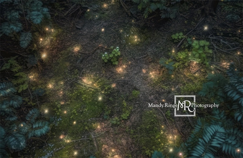 Kate Enchanted Fairy Forest Floor Night Backdrop Designed by Mandy Ringe Photography