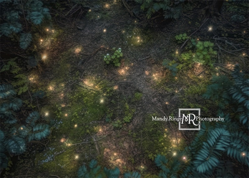 Kate Enchanted Fairy Forest Floor Night Backdrop Designed by Mandy Ringe Photography