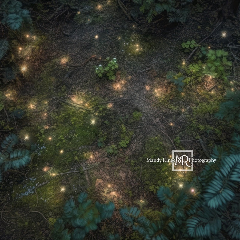 Kate Enchanted Fairy Forest Floor Night Backdrop Designed by Mandy Ringe Photography
