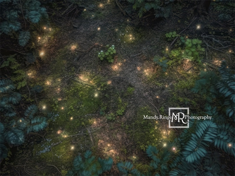 Kate Enchanted Fairy Forest Floor Night Backdrop Designed by Mandy Ringe Photography
