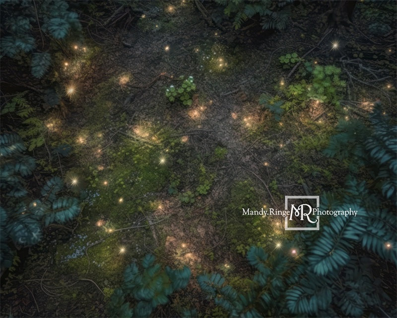 Kate Enchanted Fairy Forest Floor Night Backdrop Designed by Mandy Ringe Photography