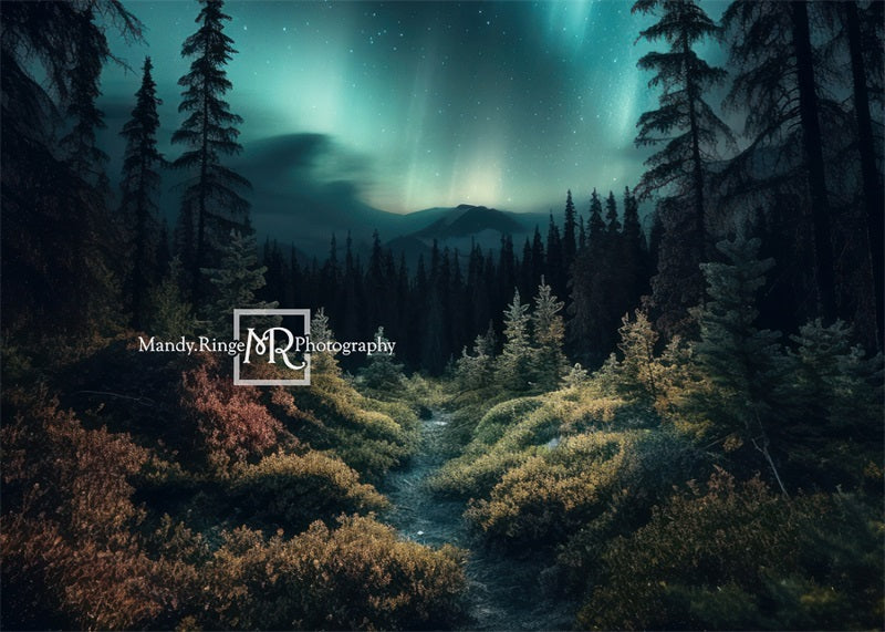 Kate Forest Northern Lights Backdrop Designed by Mandy Ringe Photography - Kate Backdrop AU