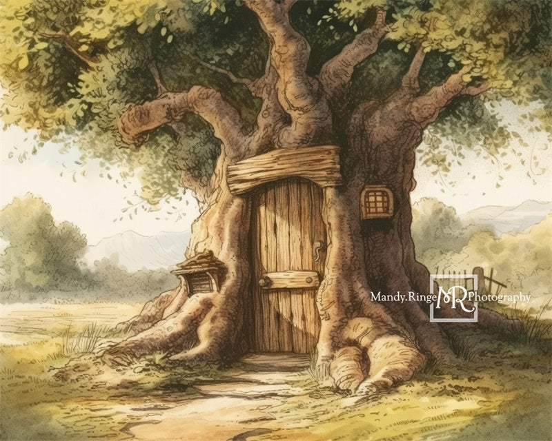Kate Hundred Acre Wood Tree Backdrop Designed by Mandy Ringe Photography