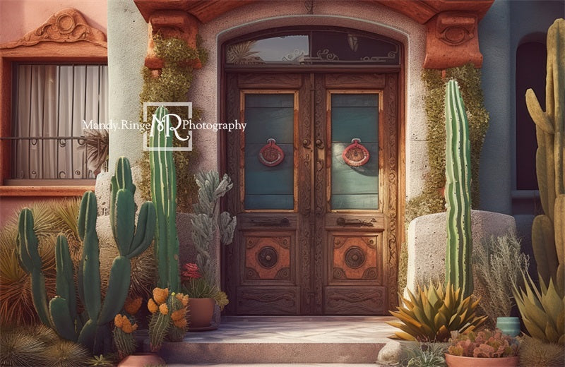 Kate Mexican Hacienda Front Porch Backdrop Designed by Mandy Ringe Photography - Kate Backdrop AU