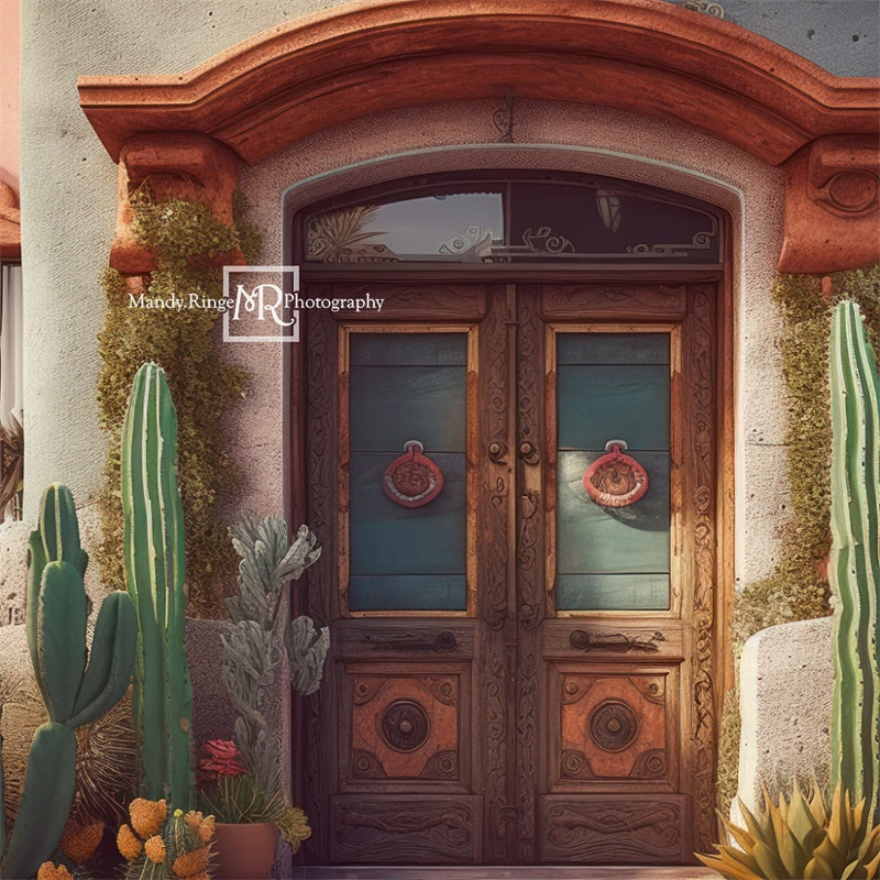 Kate Mexican Hacienda Front Porch Backdrop Designed by Mandy Ringe Photography