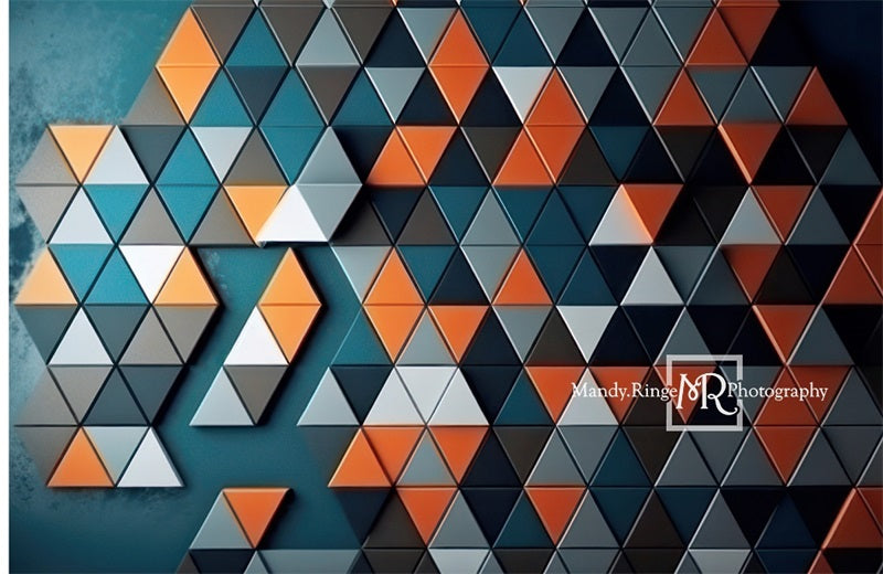 Kate Modern Triangle Wall Art Backdrop Designed by Mandy Ringe Photography