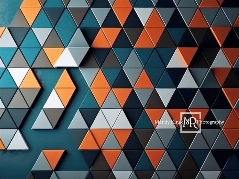 Kate Modern Triangle Wall Art Backdrop Designed by Mandy Ringe Photography