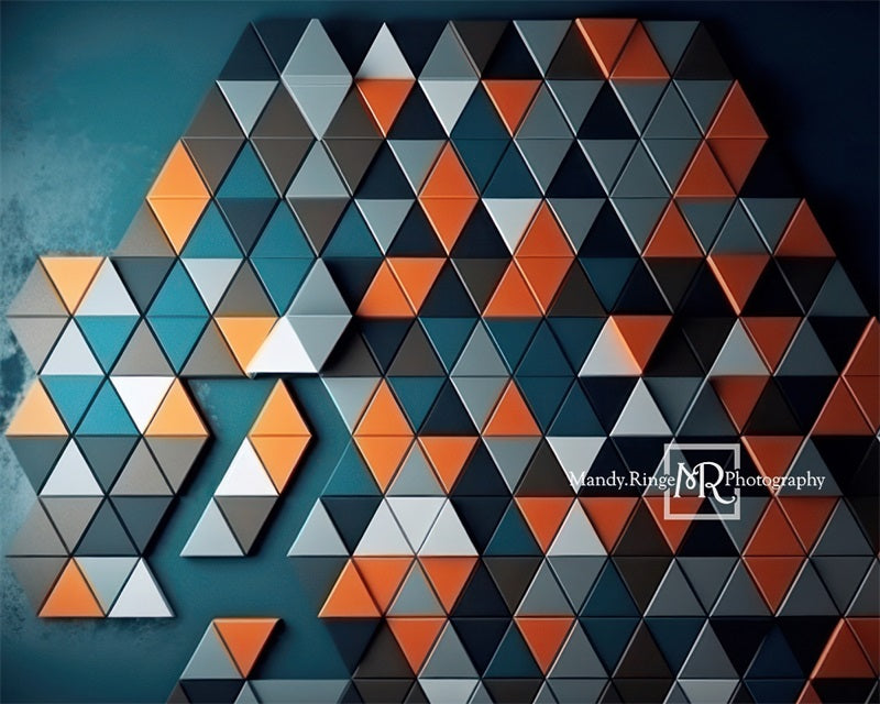 Kate Modern Triangle Wall Art Backdrop Designed by Mandy Ringe Photography