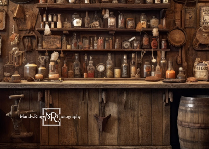Kate Old Western Cowboy Saloon Wall Backdrop Designed by Mandy Ringe Photography - Kate Backdrop AU