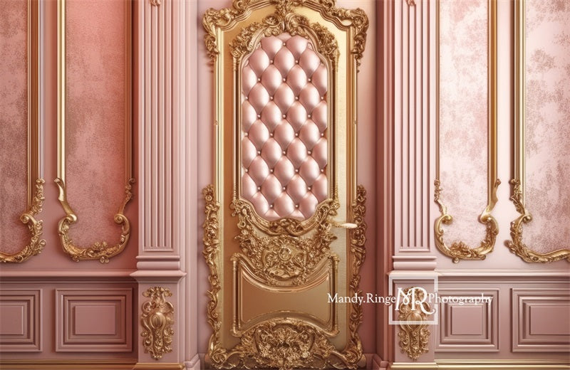Kate Ornate Princess Wall with Tufted Door Backdrop Designed by Mandy Ringe Photography - Kate Backdrop AU