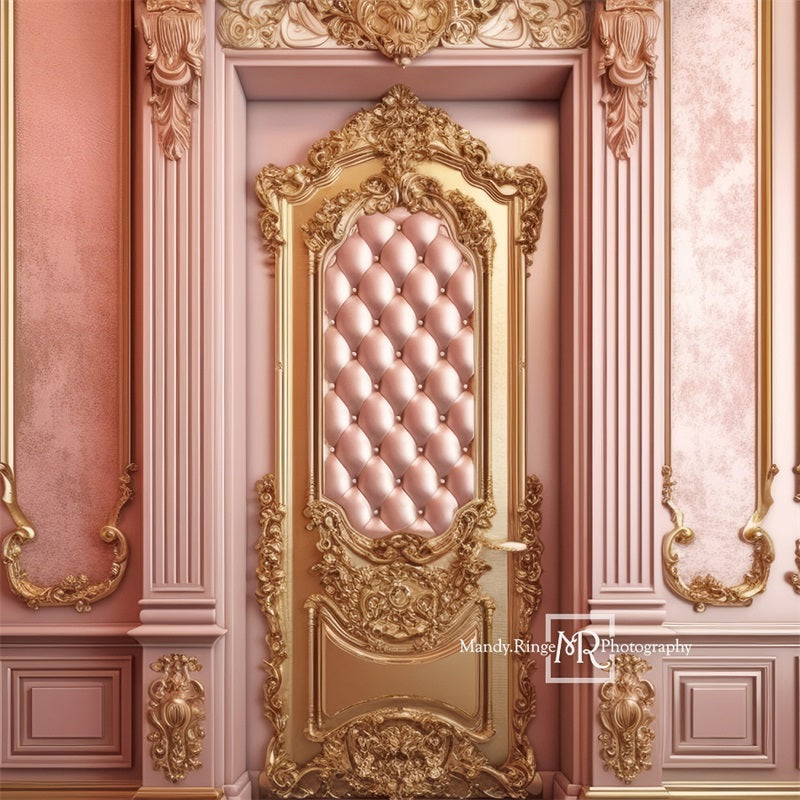 Kate Ornate Princess Wall with Tufted Door Backdrop Designed by Mandy Ringe Photography - Kate Backdrop AU
