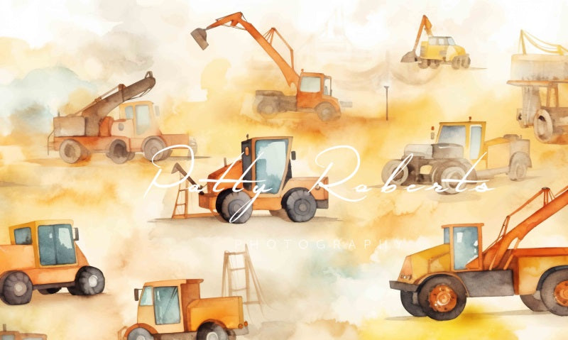 Kate Construction Zone Backdrop Designed by Patty Robertss - Kate Backdrop AU