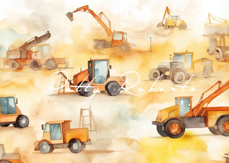 Kate Construction Zone Backdrop Designed by Patty Robertss - Kate Backdrop AU