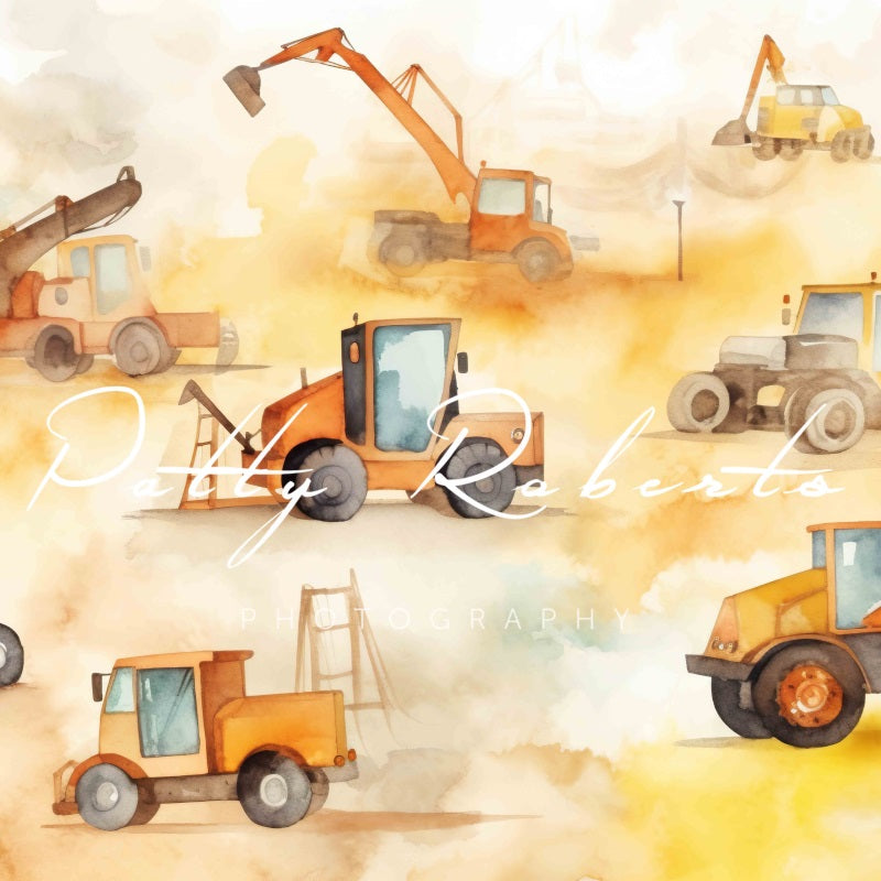 Kate Construction Zone Backdrop Designed by Patty Robertss - Kate Backdrop AU