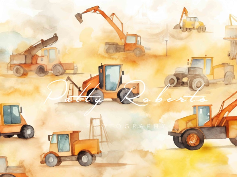 Kate Construction Zone Backdrop Designed by Patty Robertss - Kate Backdrop AU